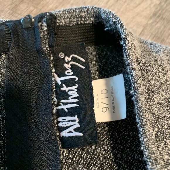 Vintage All That Jazz High Waisted Marled Grey Dress Pants Straight Flare - Picture 4 of 9